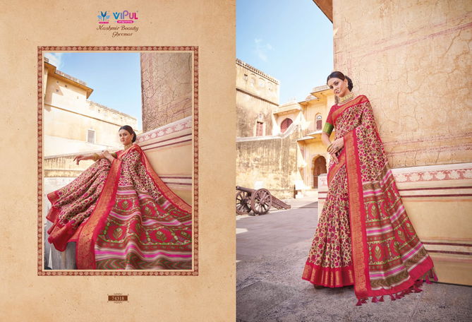 Kashmiri beuty By Vipul Designer Wedding Sarees Catalog